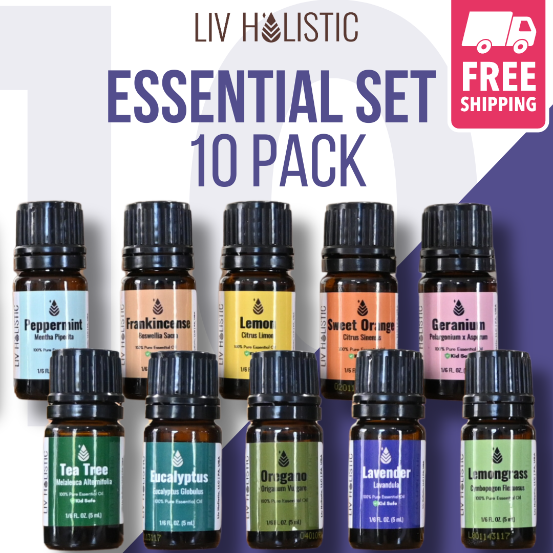 Oil diffuser and a starter kit of our Top 8 essential oils.
