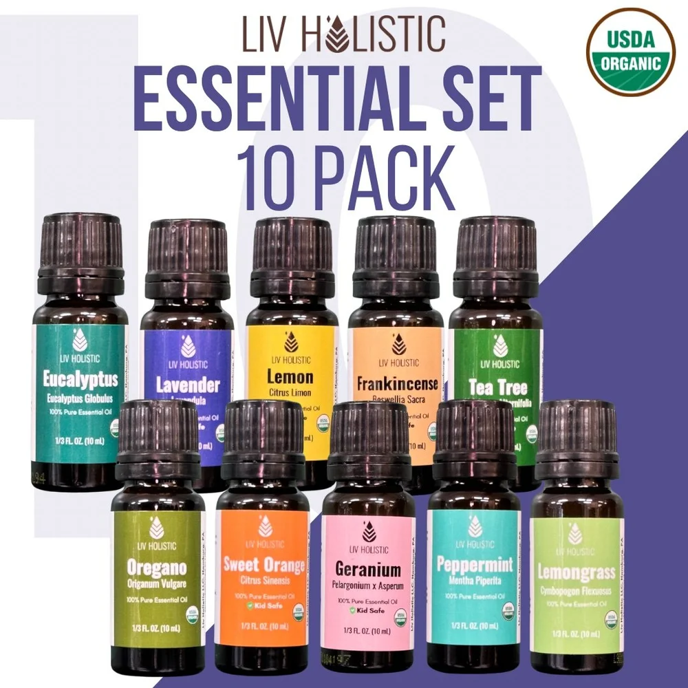 Organic Essential Oil Lifestyle Set (10 pack) — Liv Holistic