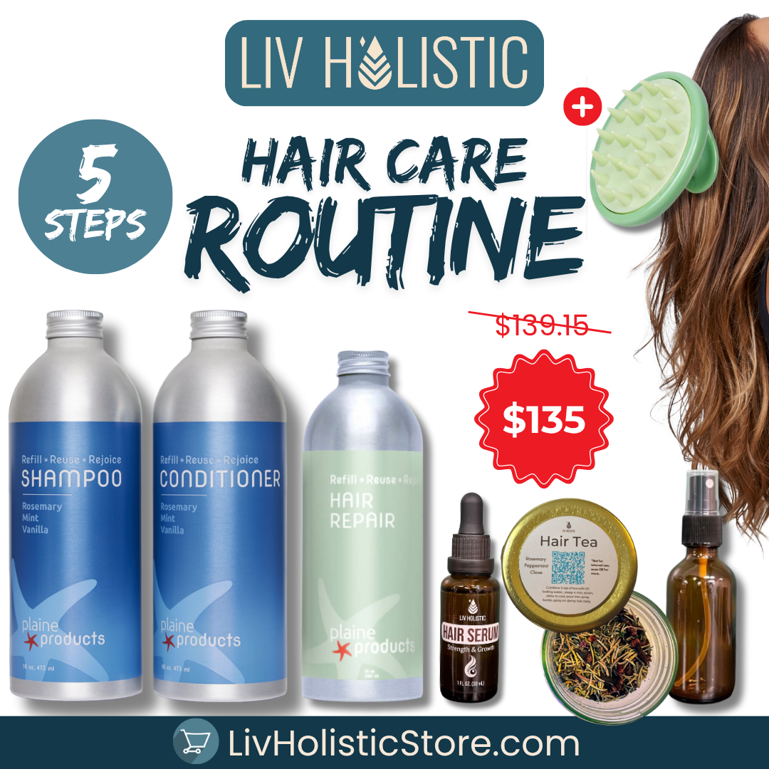 Liv's 5-Step Hair Care Bundle (+ Scalp Massager)