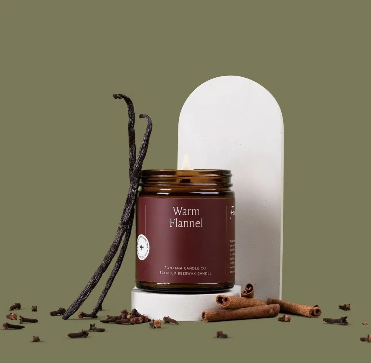 Warm Flannel Beeswax & Essential Oil Jar Candle