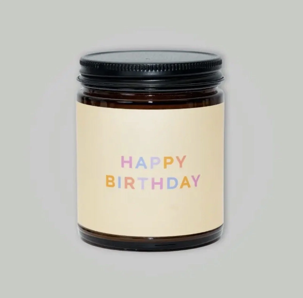 Happy Birthday Beeswax & Essential Oil Celebrate Jar Candle