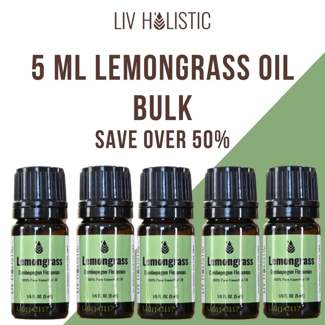 Lemongrass Oil Bulk (5, 5ml bottles) over 50% off!