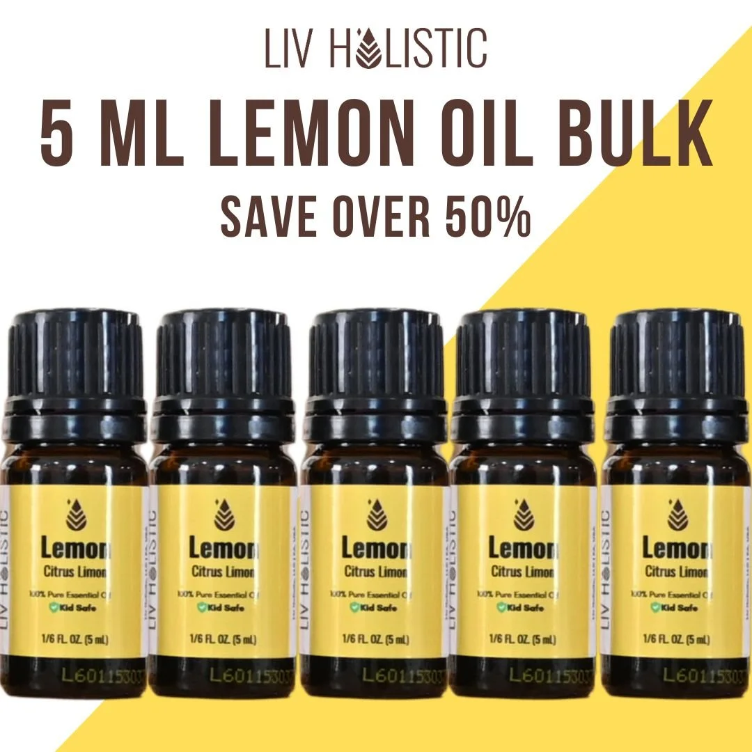 Lemon Oil Bulk (5, 5ml bottles) over 50% off!