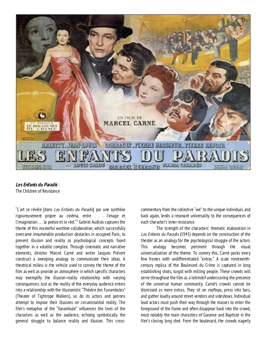 Les Enfants du Paradis