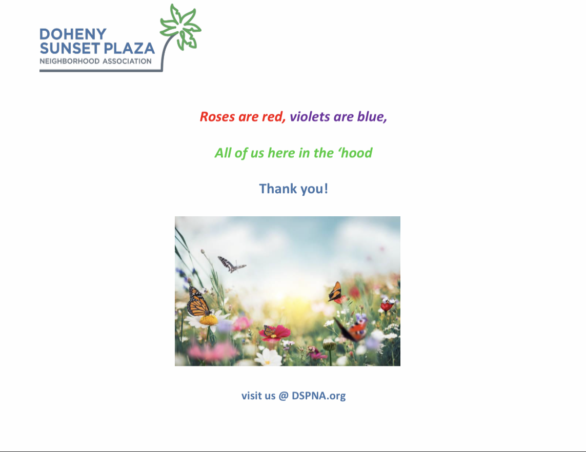  Above is the flyer that was included in the care package sent to to our local public safety officers 