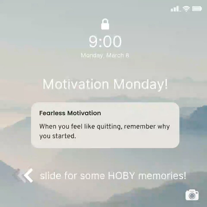 Hey HOBY!! Happy Motivation Monday :)
.
When we feel like quitting, we remember our favorite HOBY memories. We remember the people who push us to do our best and those who always have our backs.
.
You're our motivation, you're the reason we started, 