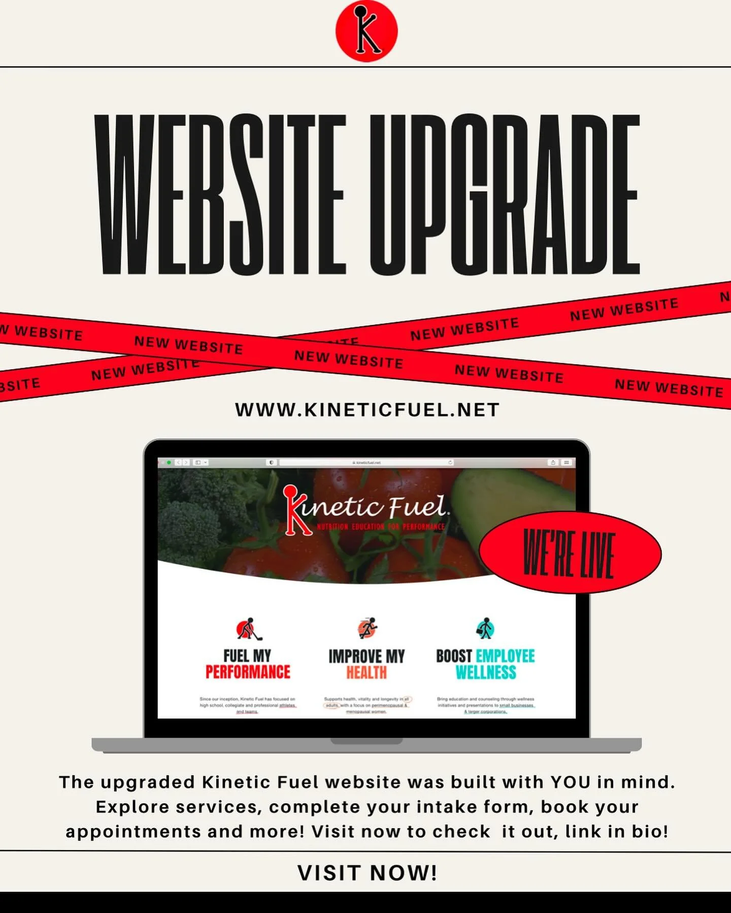 I can&rsquo;t wait for you to experience the upgraded Kinetic Fuel website. It was built with you in mind. Explore services, complete your intake form, book your appointments and more. Visit now to check it out. Link in bio!! ❤️💪