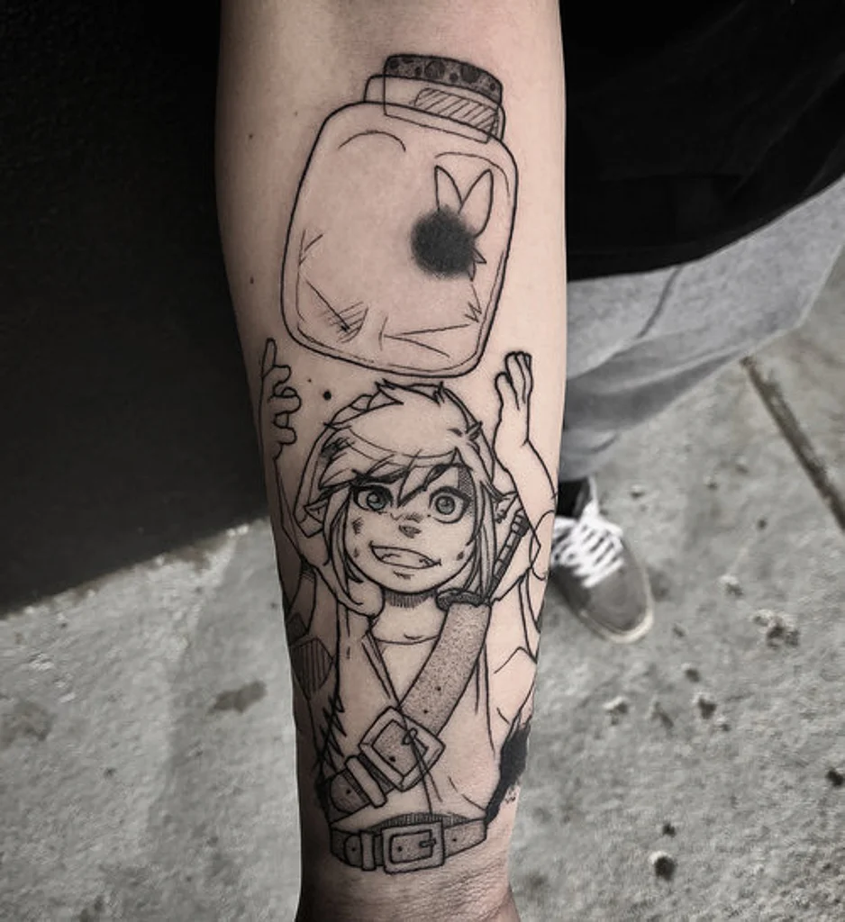 Black and Gray Zelda Tattoo by Gabe at Certified Tattoo Studios Denver Co.jpg