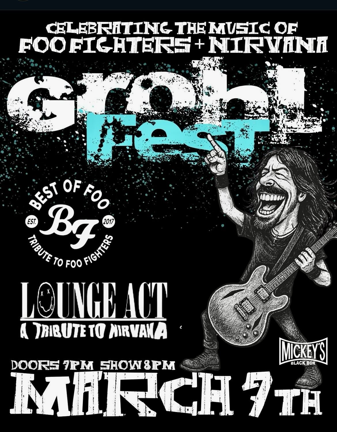 Have a safe and Footastic new year! Hope to see you at the Nugget and Mickeys gigs! Thanks for the support! 

@mickeysblackbox @goldennuggetac #foofighters #davegrohl #atlanticcity #goldennugget #mickeysblackbox