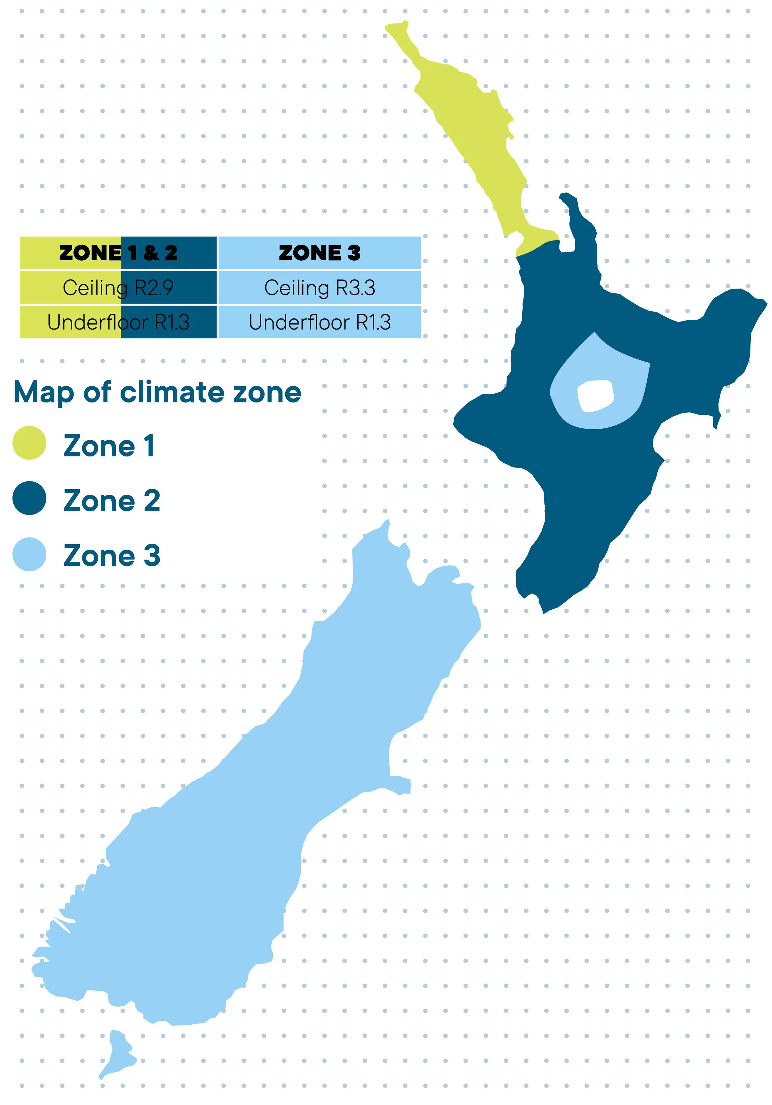 Required R-rating per zone