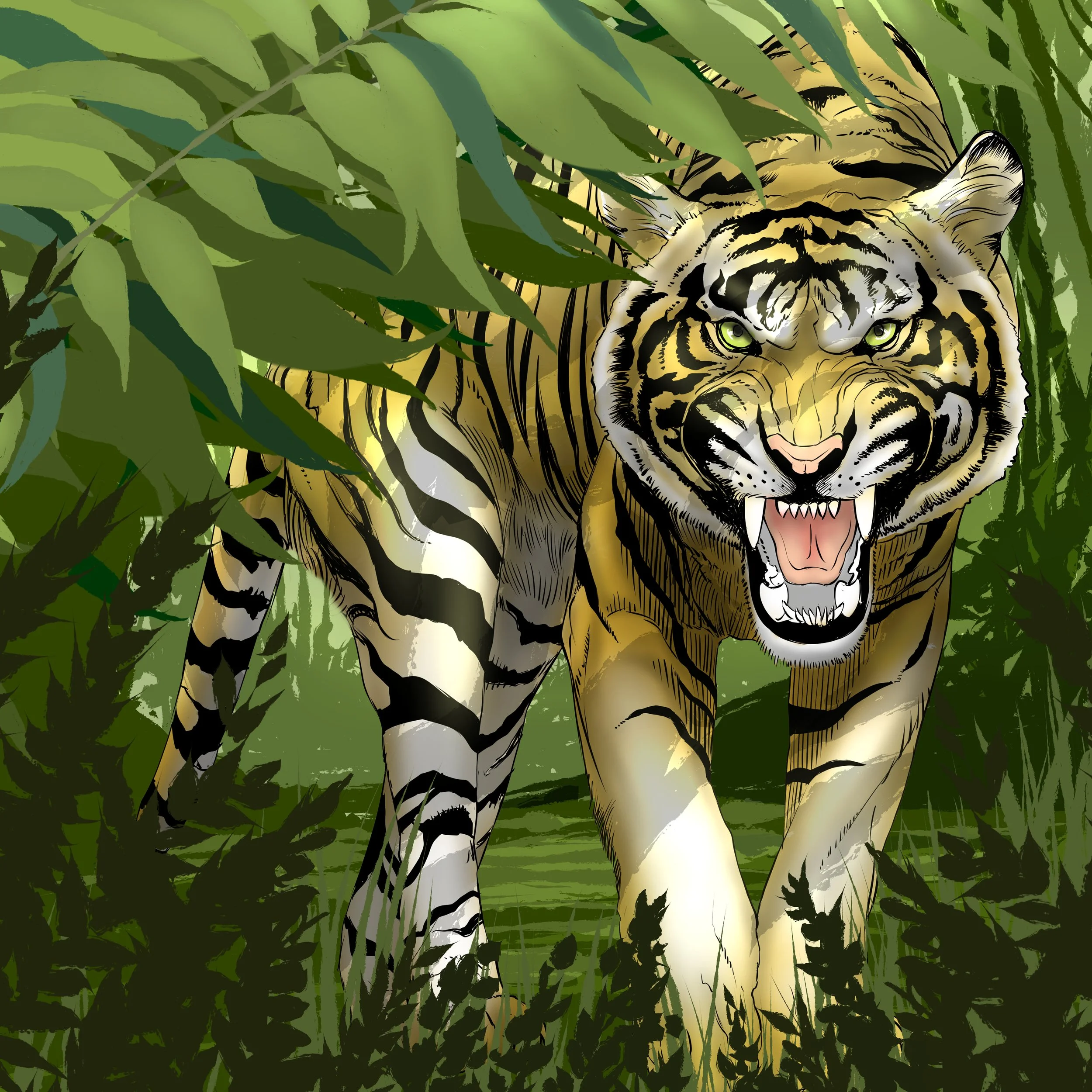 Tiger in the Jungle