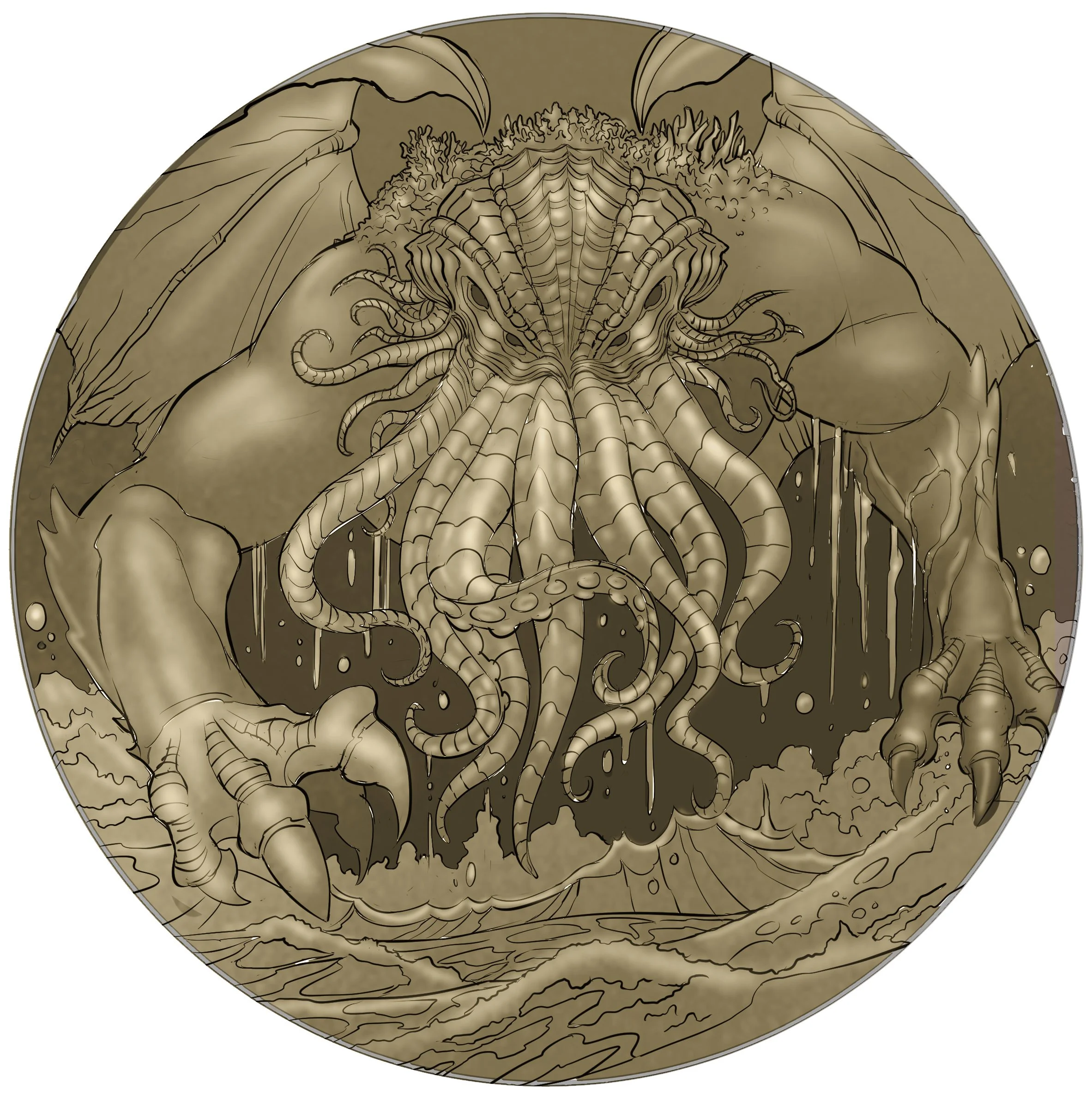 Dreaming Cthulhu_100622 gold.jpg