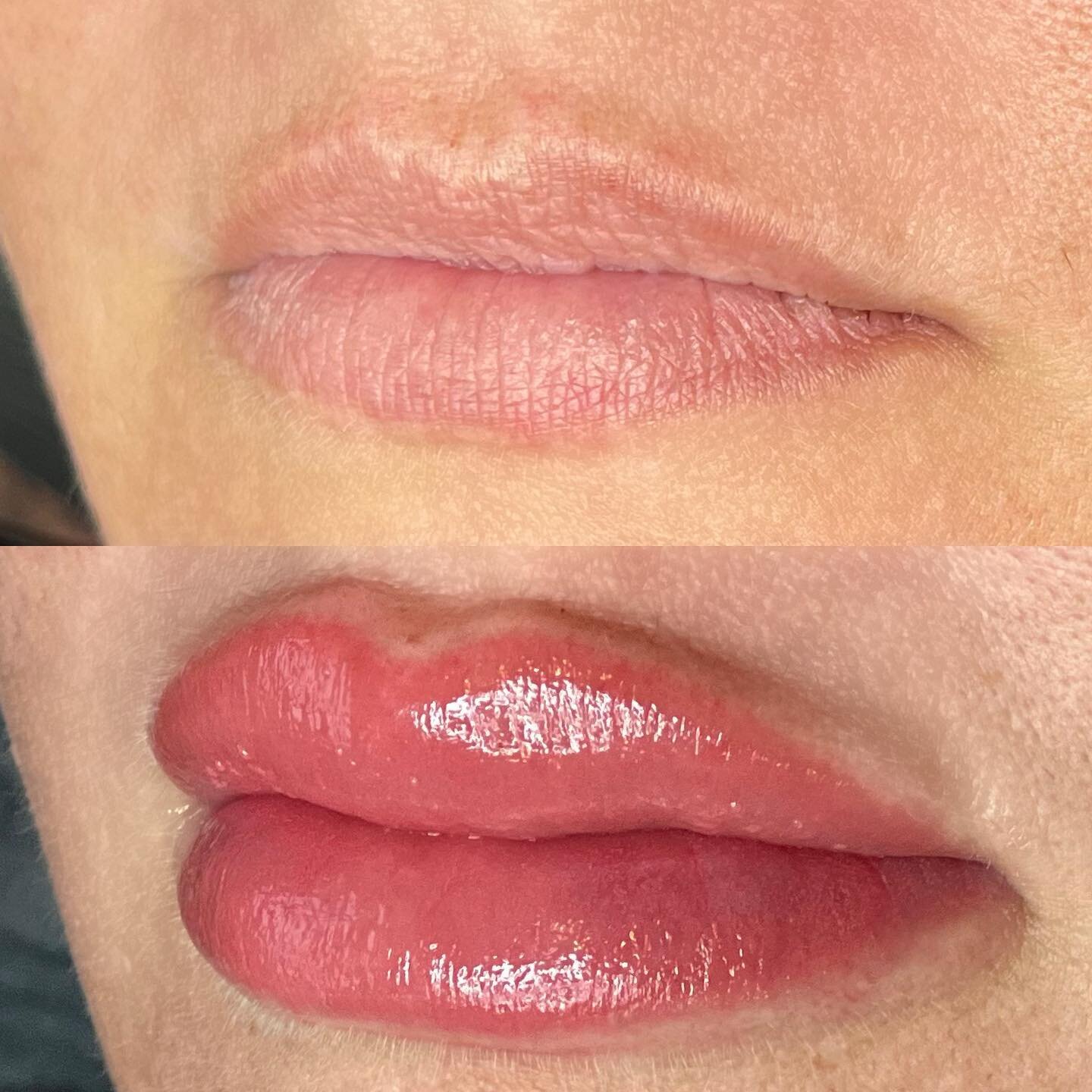 Fresh Lip Blush 👄 
.
Color will lighten about 40% as it heals and swelling goes down in a few hours.
.
#johnsoncitylipfiller #johnsoncitylipblush #knoxvillelipfiller #knoxvillelipblushing #ashevillelipfiller #ashevillelipblush #knoxvilletattoo #ashe
