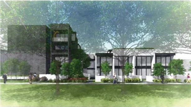 These micro and terrace homes are a proposed design for a site in Forrest.