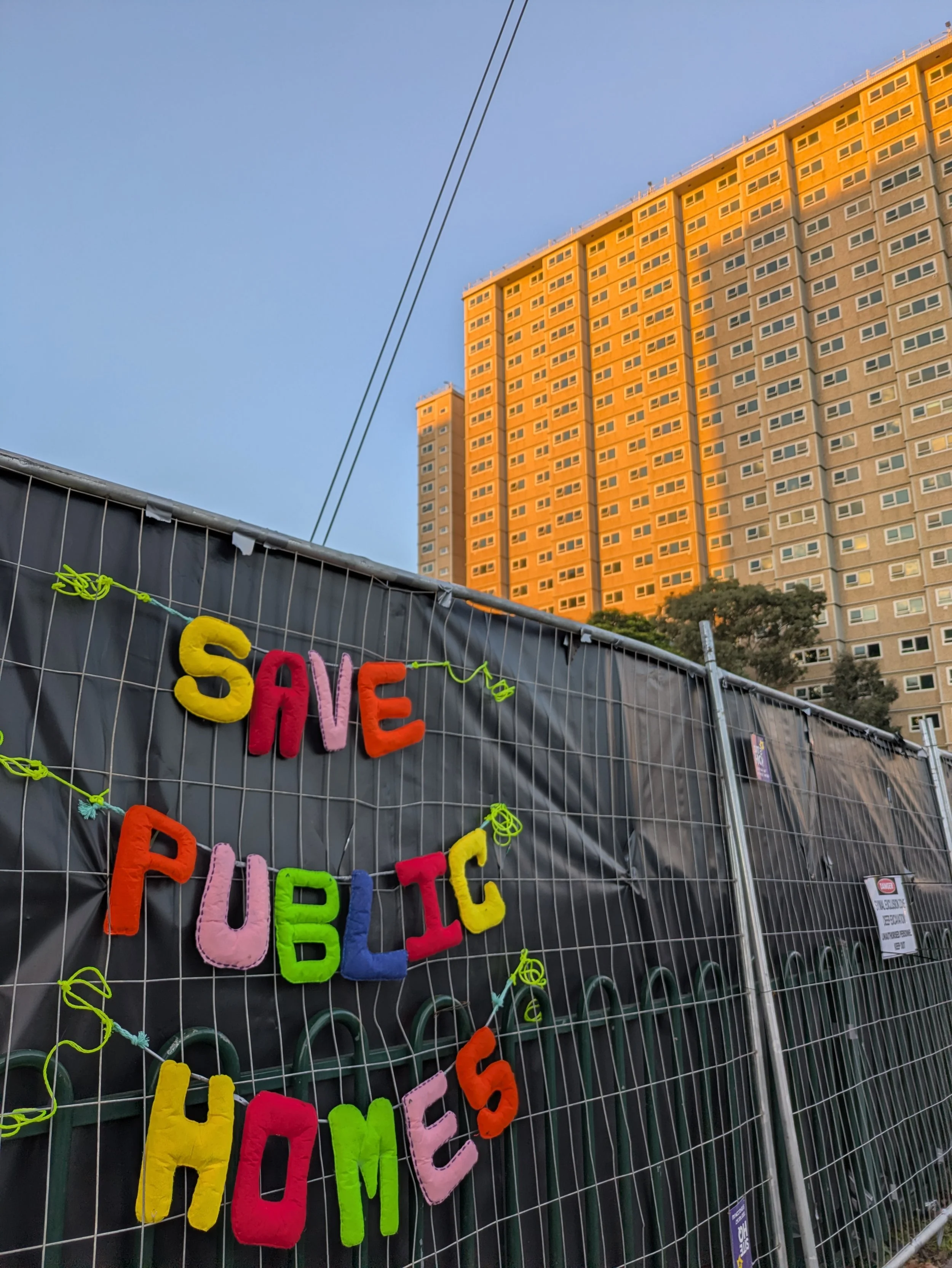 When public housing is under attack, what do we do? Stand up – fight back!