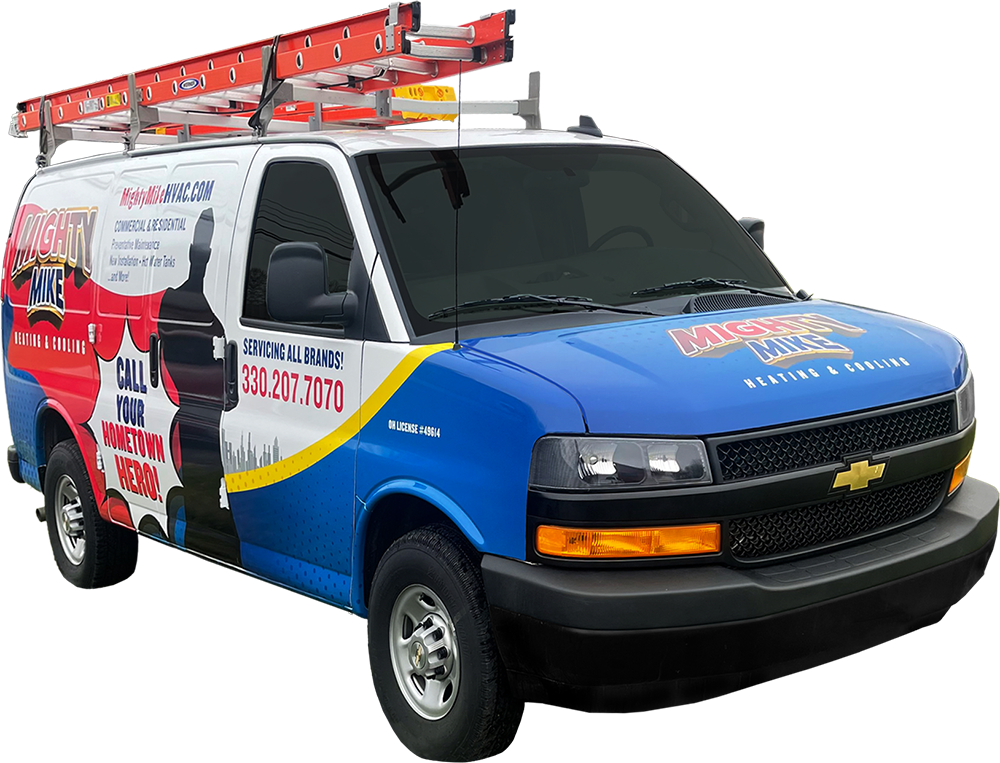 Mighty Mike Heating & Cooling Service Van