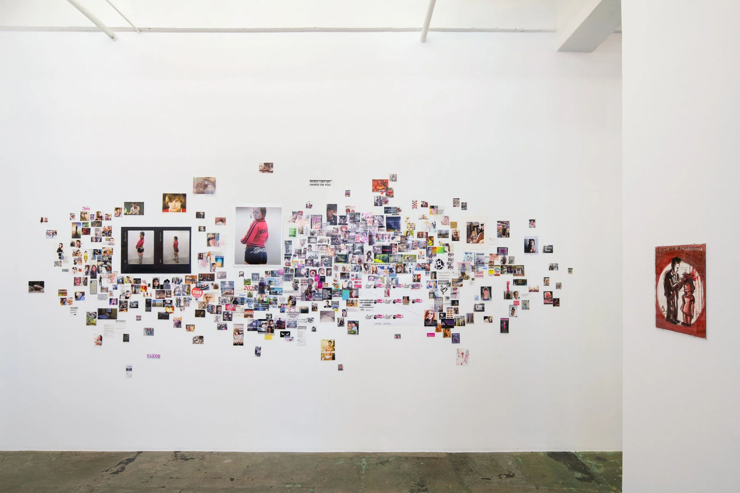 Jin Young Lee, Colin Sakamoto, and Thomas Raggio, Let Me Show You How Terrible I Can Be, I Can Be Real Terrible , 2023-2024. Installation view, south wall (photo credit: Fernando Sandoval/MW)