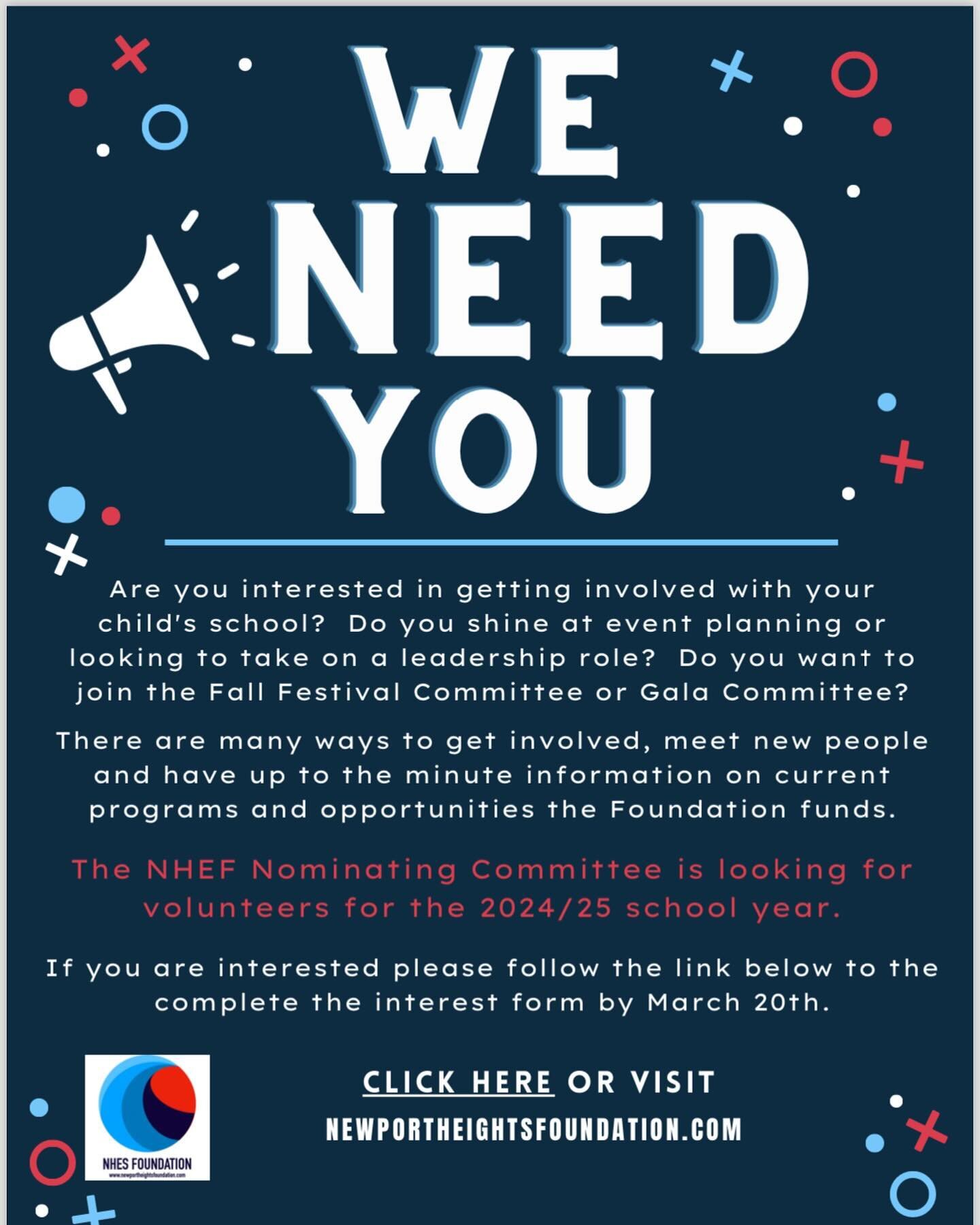 YOU! Yes YOU!! Come join the most spirited and inspiring group of people! #NHESisthebest