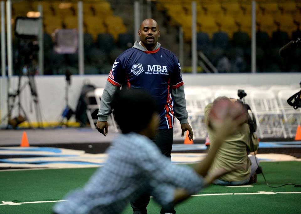 Chris Draft Plays Catch with Kids