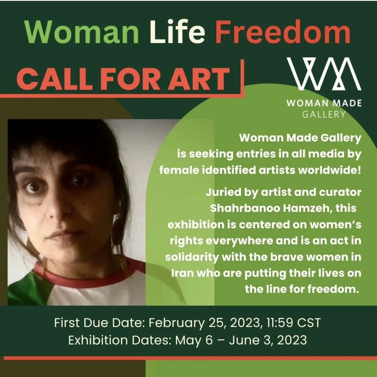 Woman Life Freedom at Woman Made Gallery