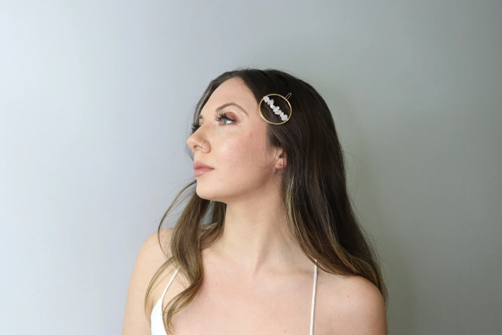 Rose Quartz Hair Pin