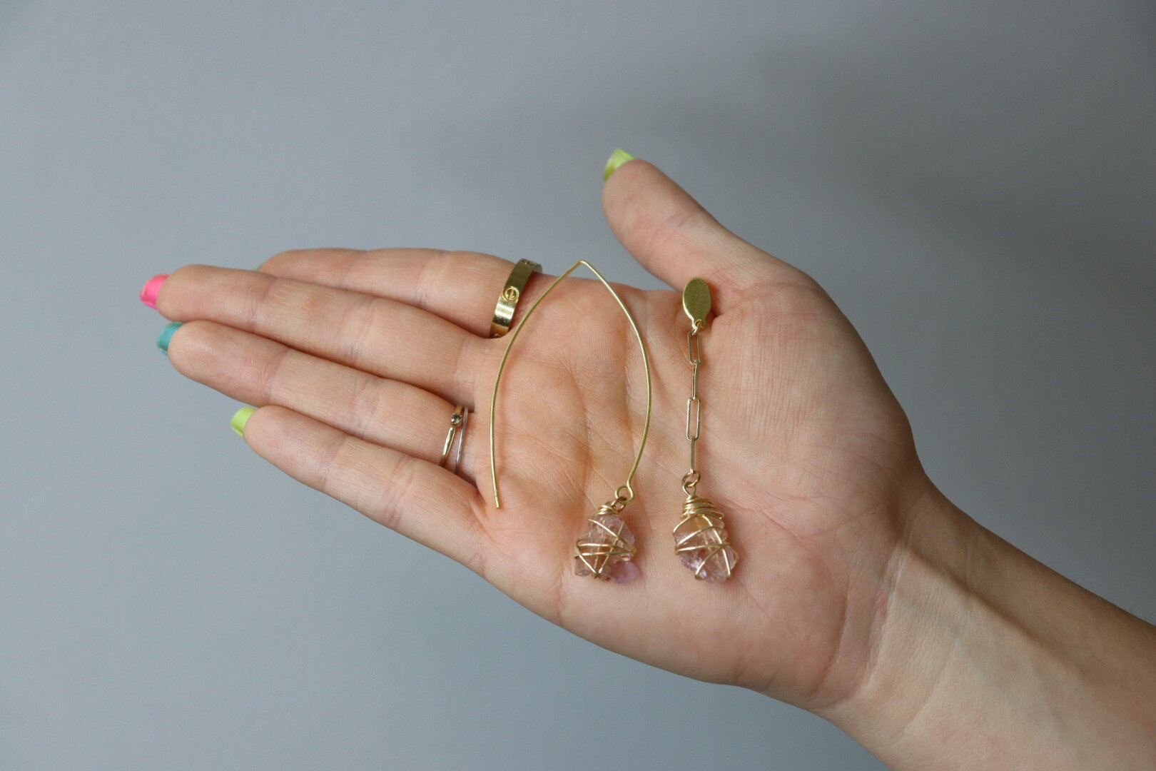 Asymmetric Amethyst Set