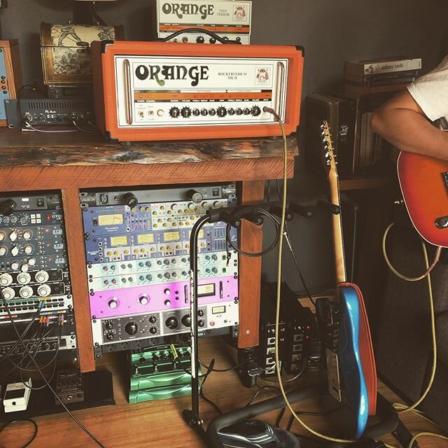 Orange Amps big vs small!!!! #orangeamps #tinyterror #recordingstudio @four4ty