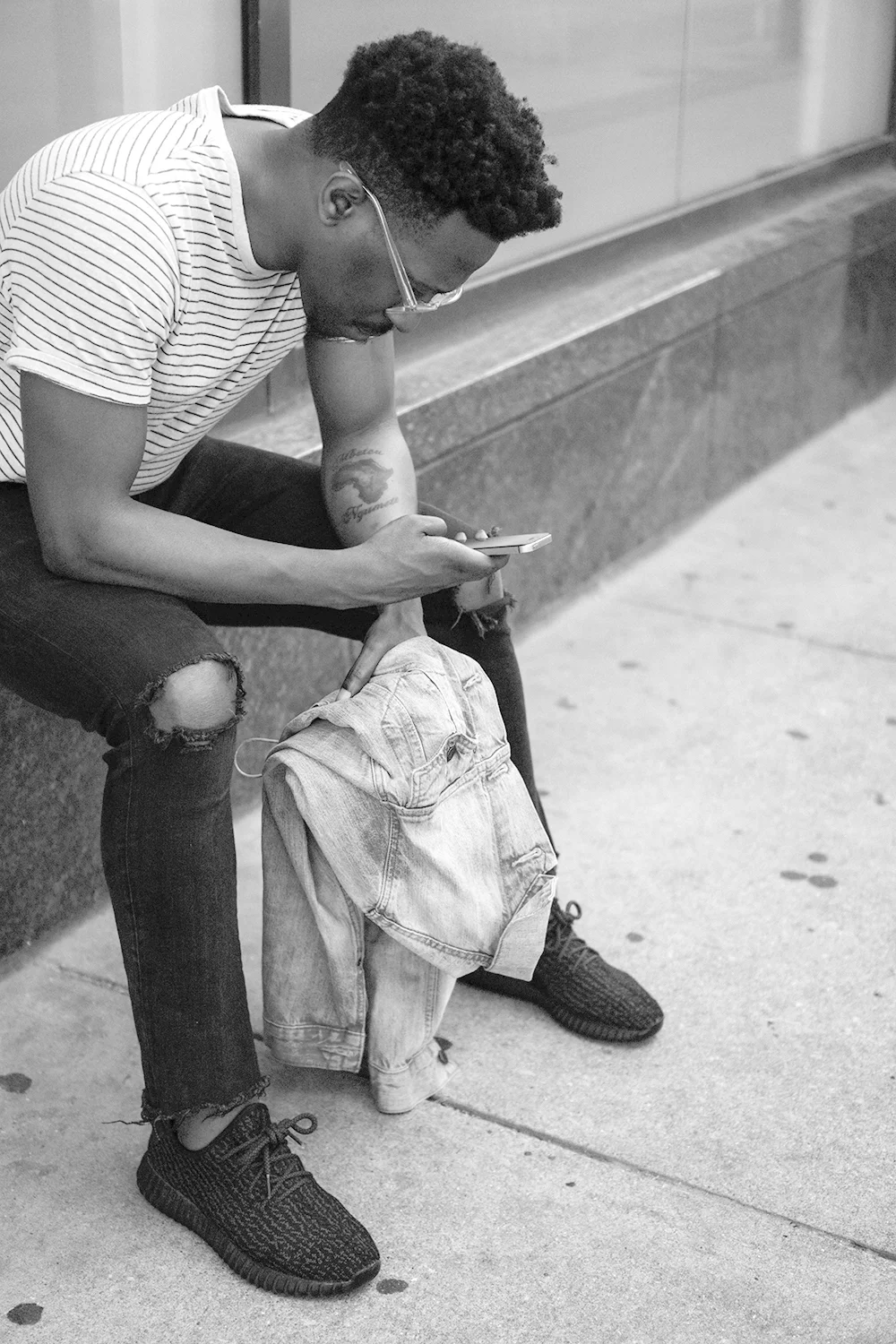 Man checking his phone