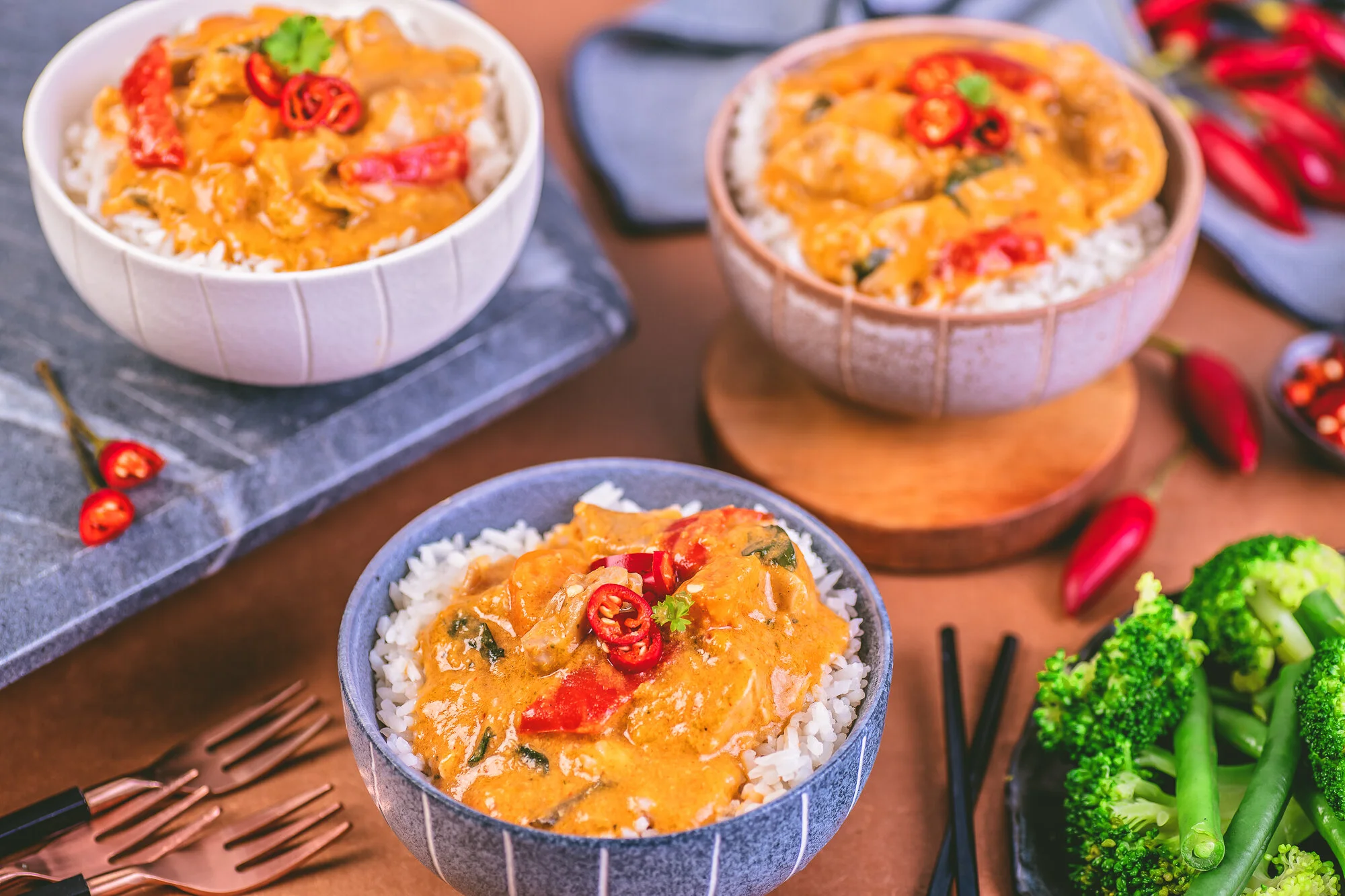 Food Styling and Photography Thai Chicken Curry