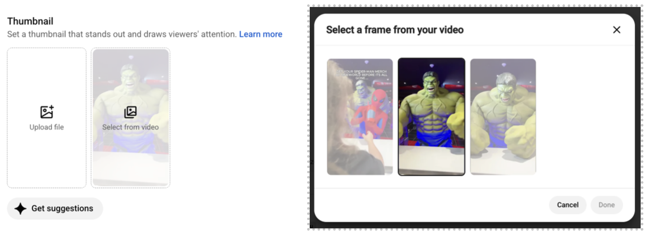 Add thumbnails to YouTube Shorts