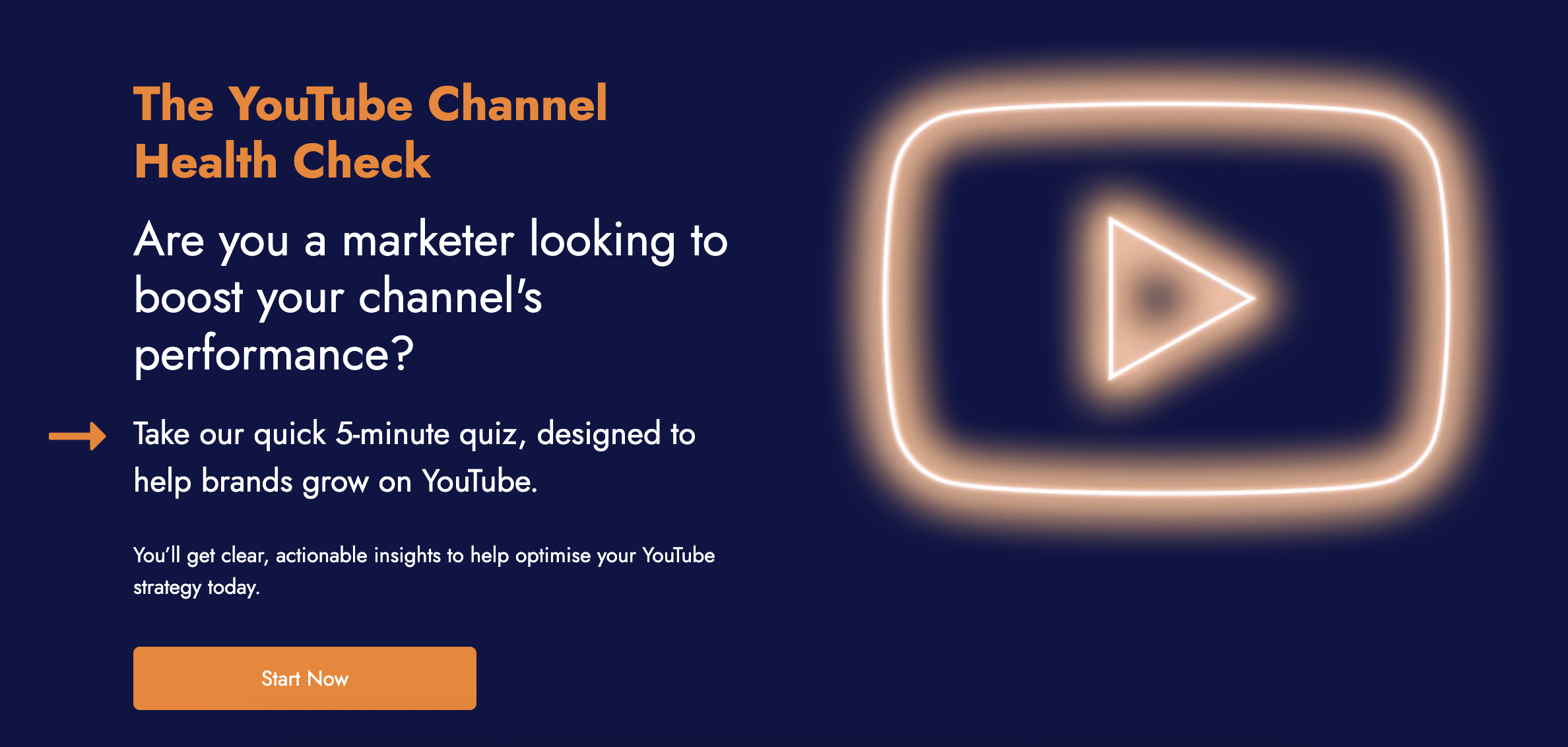 YouTube channel health check