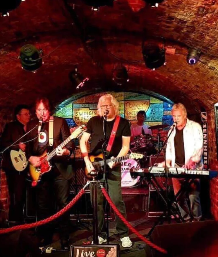 Walter Egan and The Malibooz playing at the legendary Cavern Club, Liverpool.