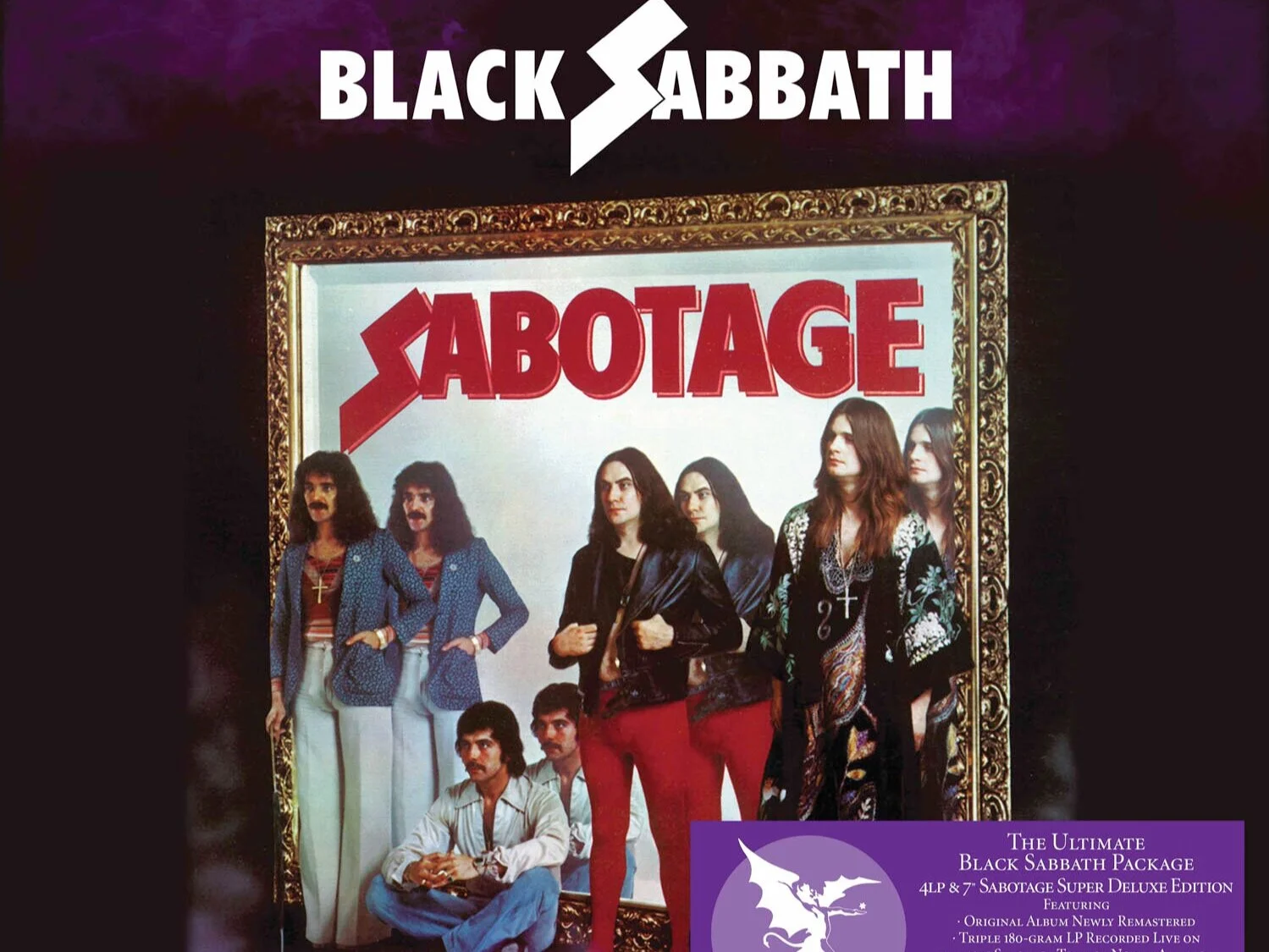 Black Sabbath - Sabotage - Super Deluxe Edition 4 CD &amp; 4LP Released 11/06/21