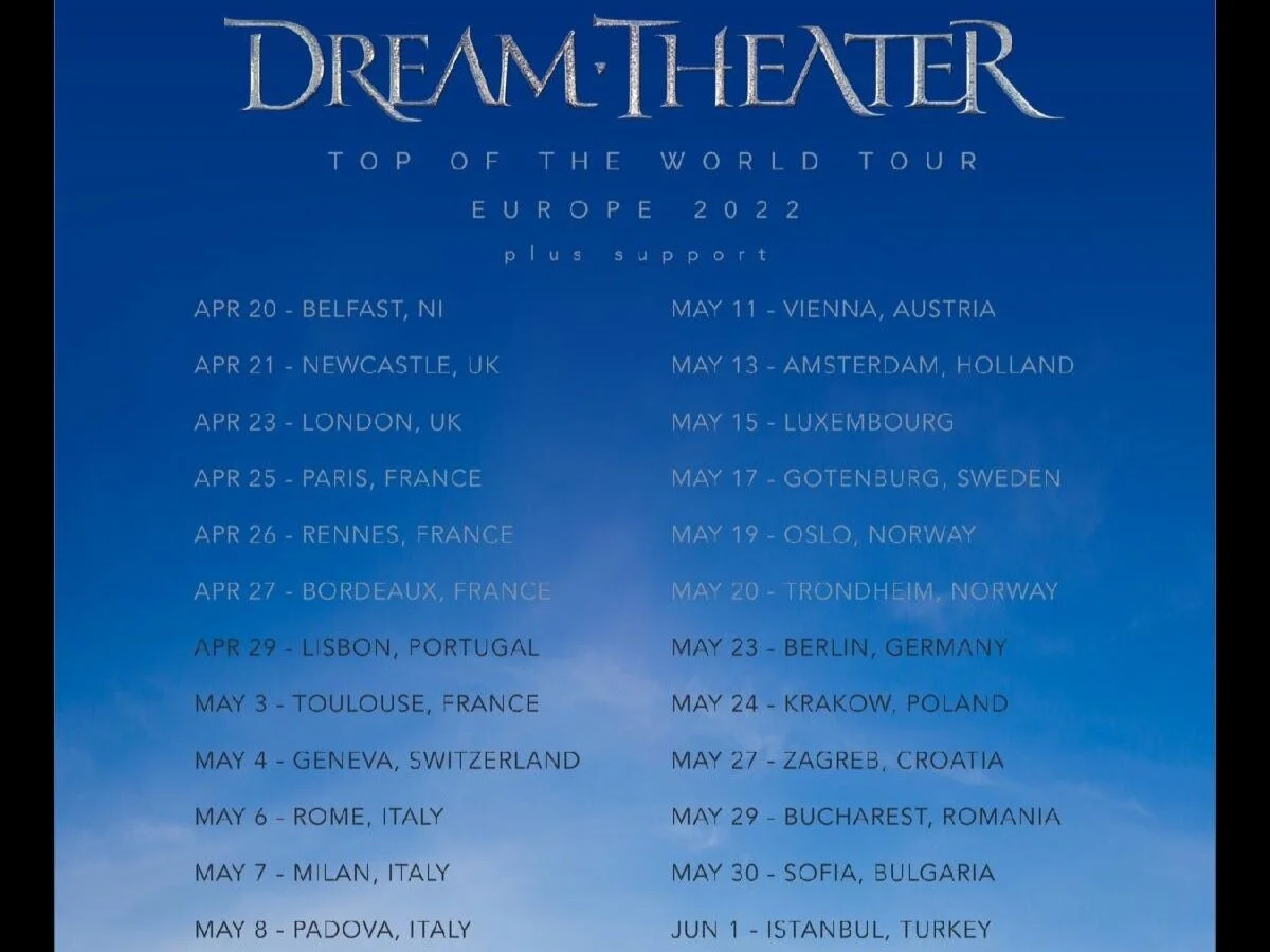Dream Theater announce Spring 2022 European Tour