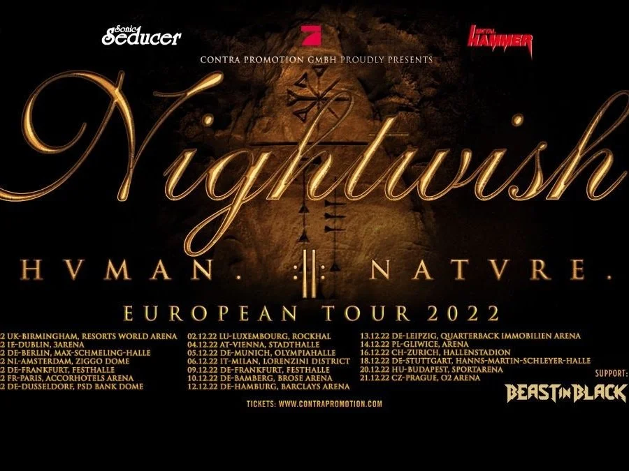 NIGHTWISH ANNOUNCE RE-SCHEDULED EUROPEAN TOUR DATES FOR 2022