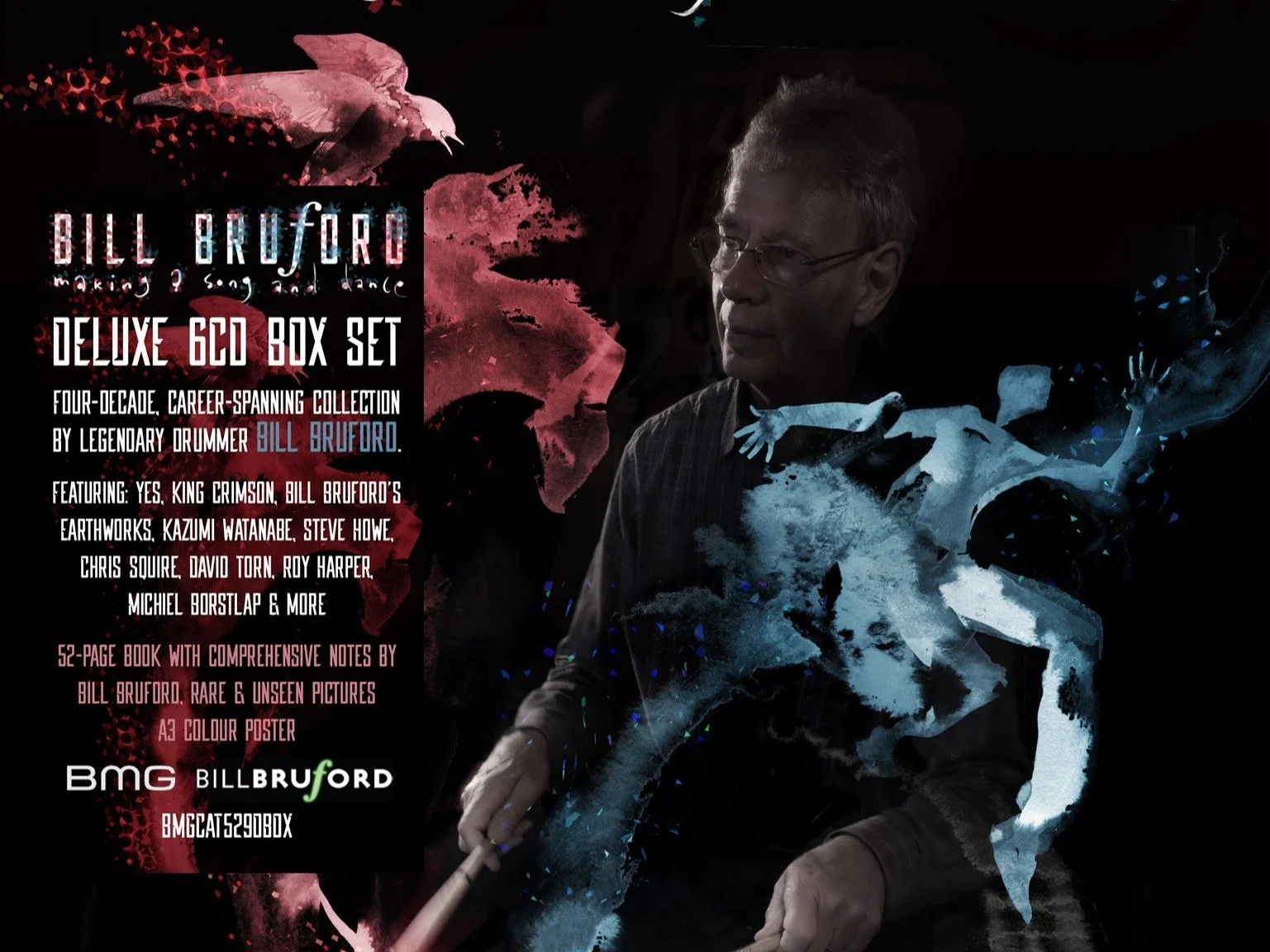 Bill Bruford - Making A Song And Dance: A Complete Career Collection 6 CD Box set released 29/04/22