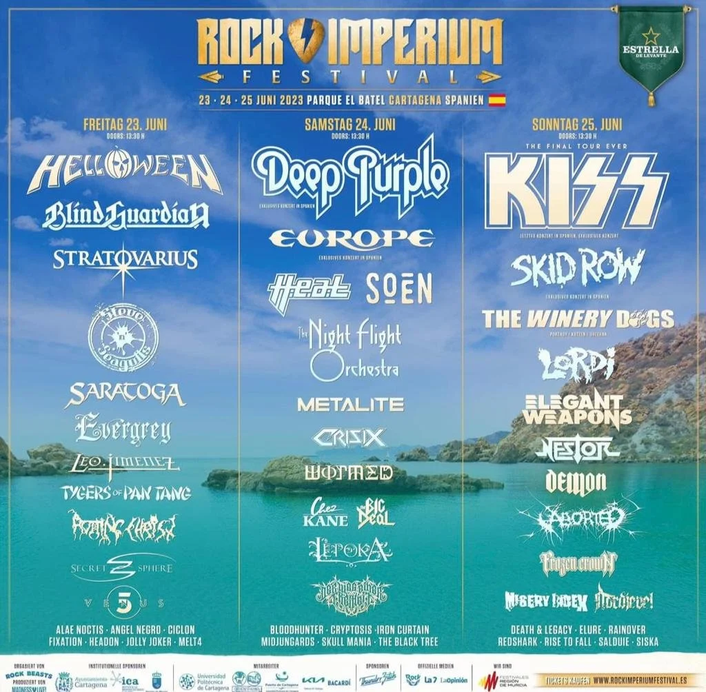Rock Imperium 2023 - Helloween, Stratovarius,Tygers Of Pan Tang &amp; more - Day one in Cartagena, Spain