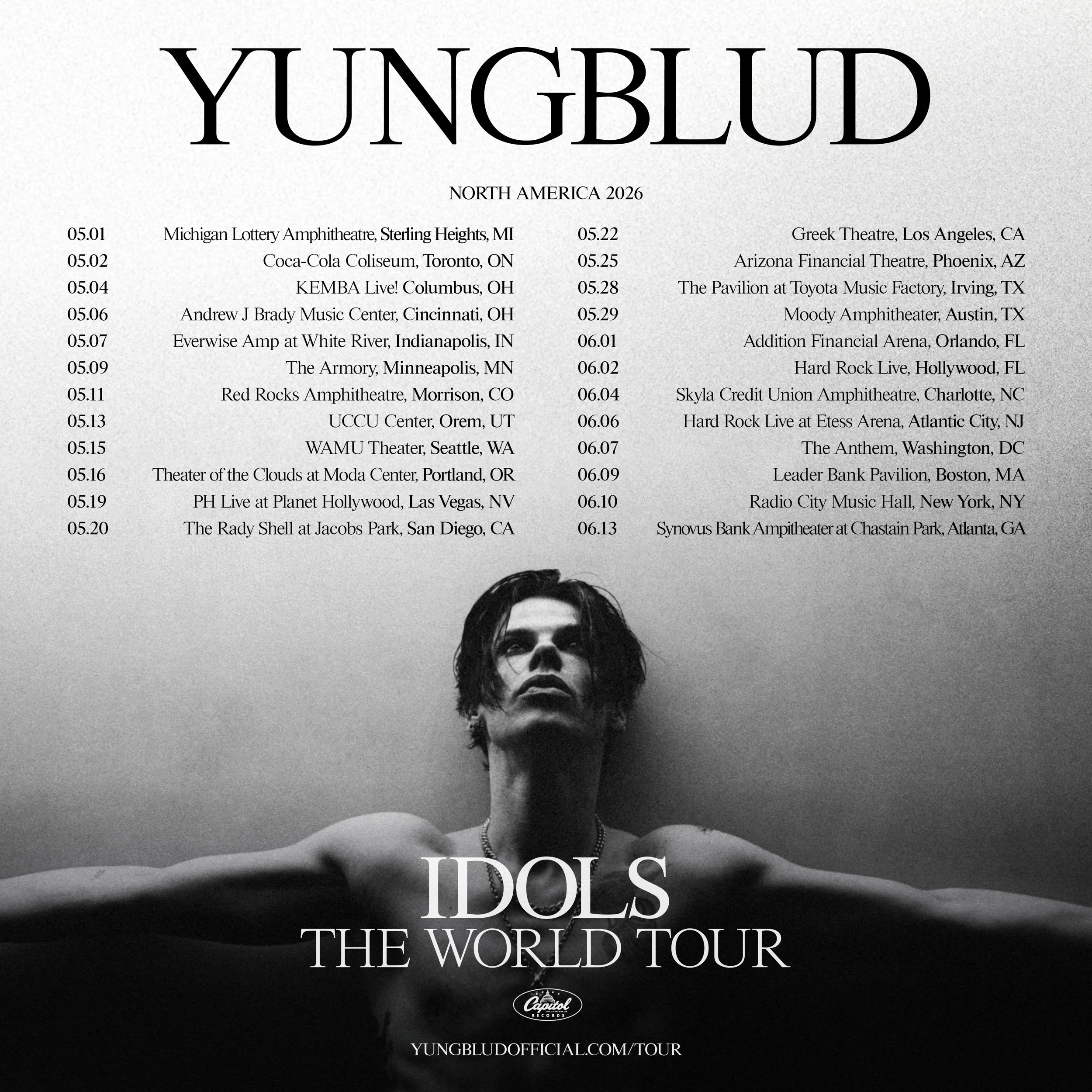 YUNGBLUD ANNOUNCES NORTH AMERICAN TOUR FOLLOWING SOLD OUT SHOWS