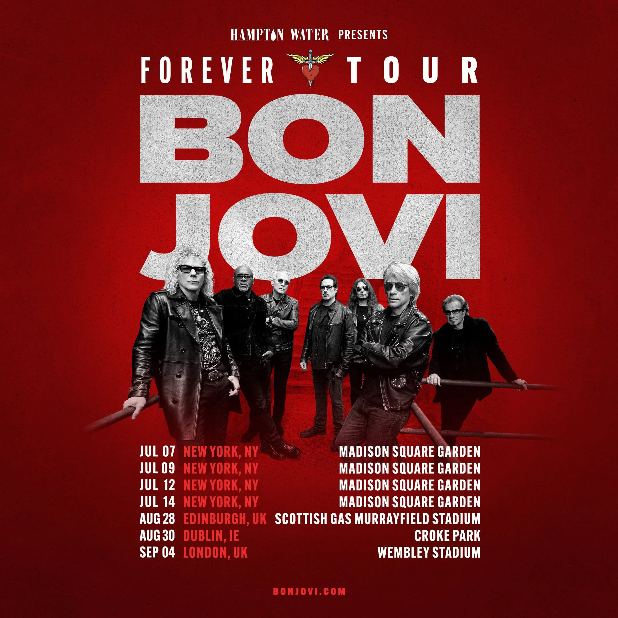 Bon Jovi announce their return to live touring in 2026: London, Dublin, Edinburgh, New York