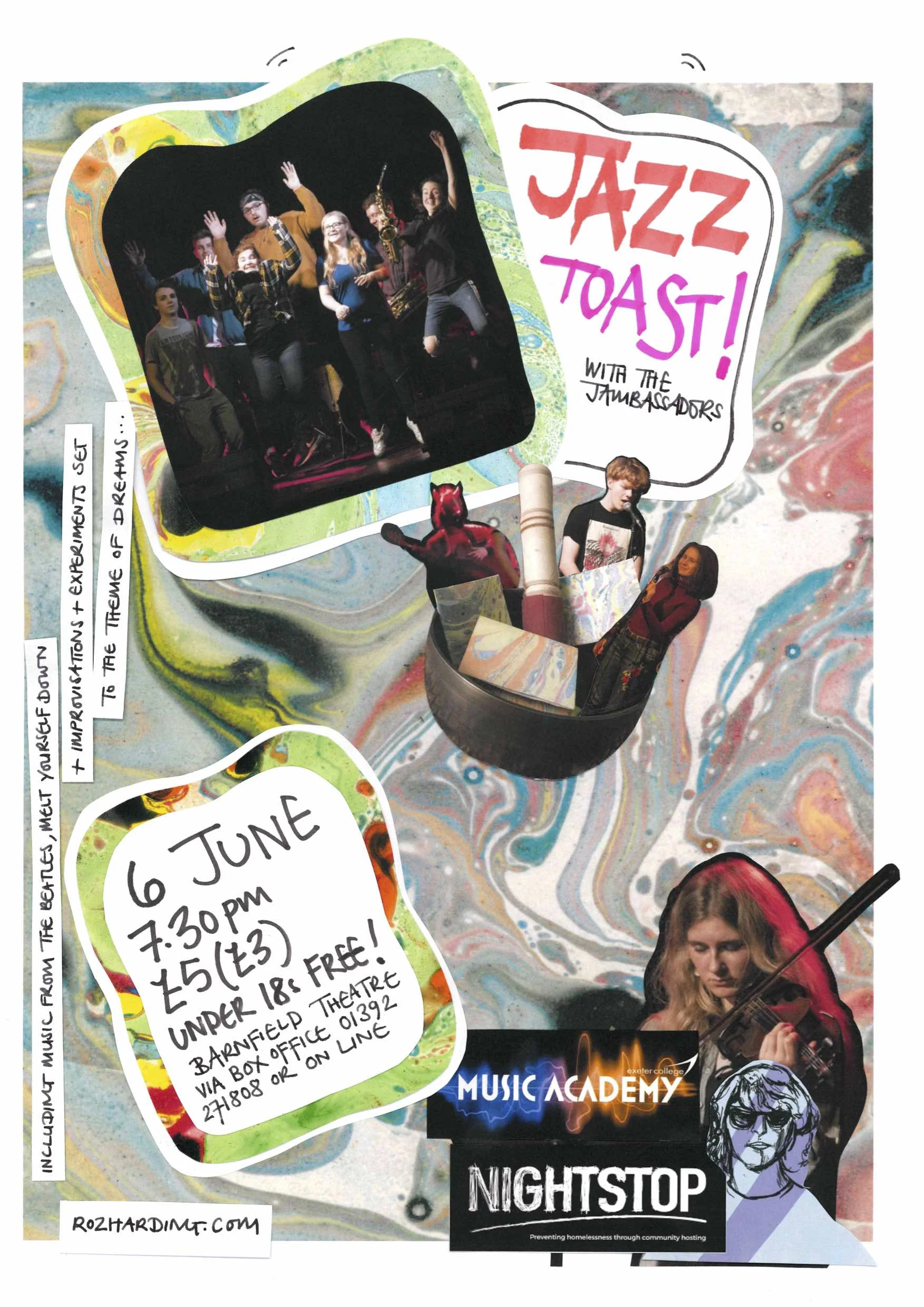 Jazz Toast! gig poster