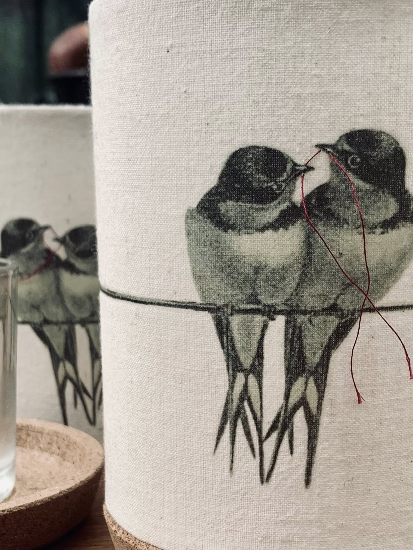 Birds on a Line Candle Holder
