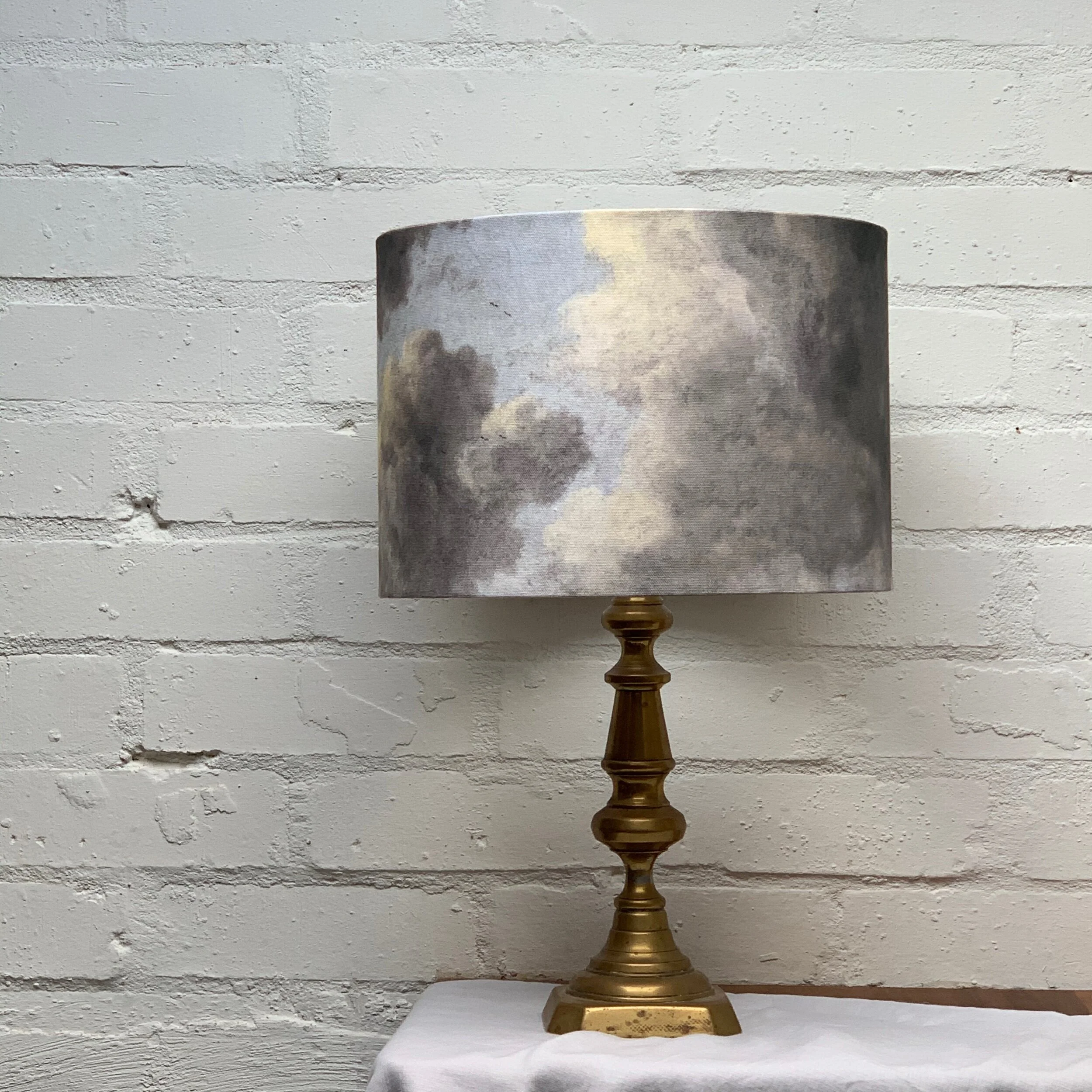 Grey sky cloud lampshade