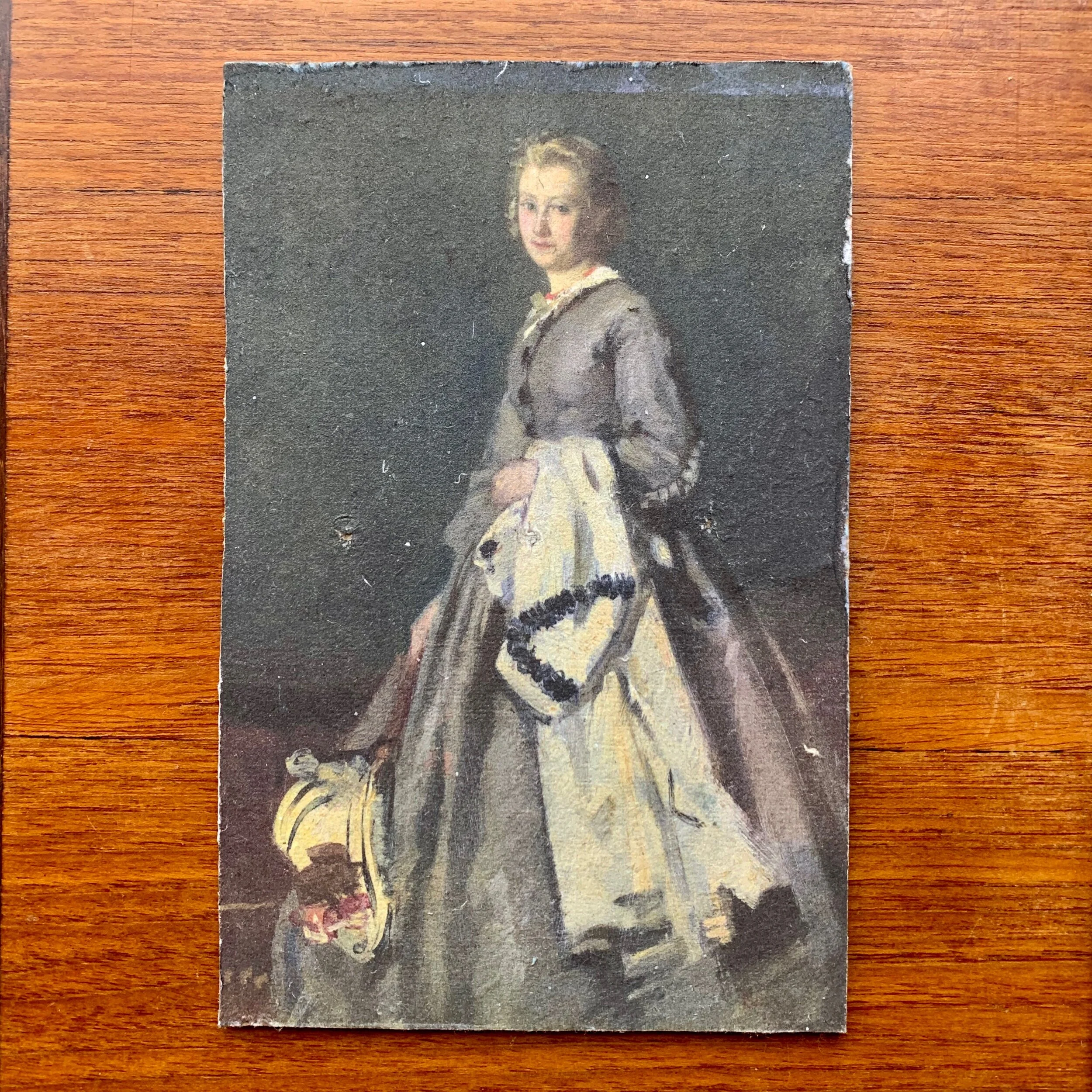 Portrait of a woman print on handmade paper