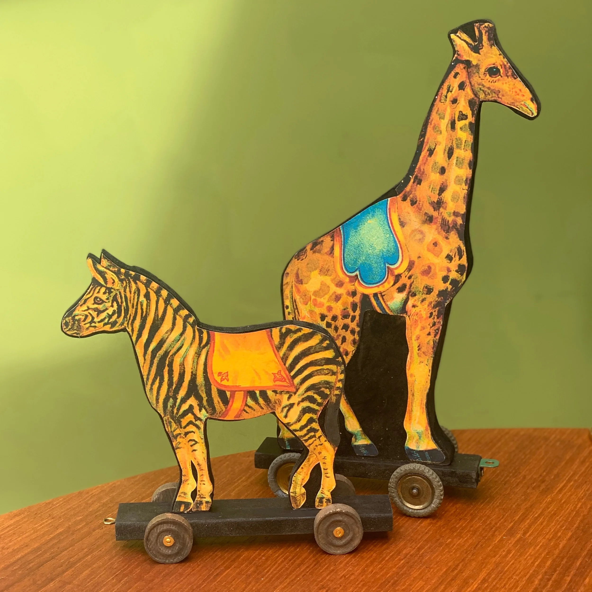 pull along animals on wheels