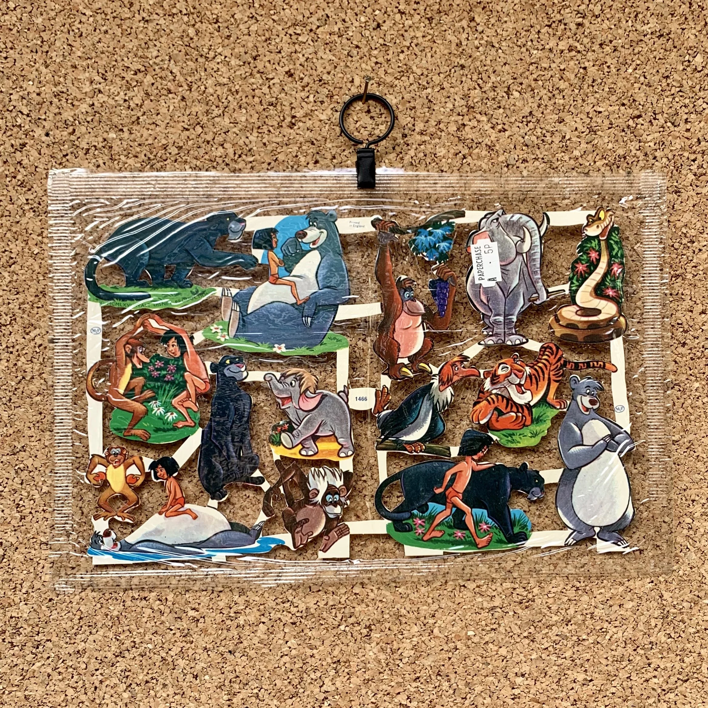 Vintage Disney Jungle Book Paper Scrap Sheets