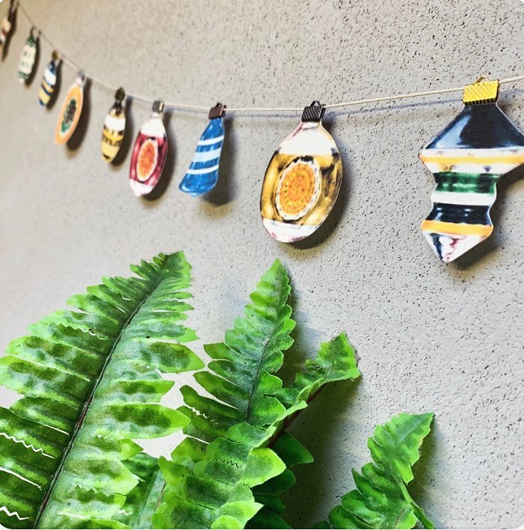 Who&rsquo;s trimming up this weekend?
🎄 
If you&rsquo;re not quite ready to go into &lsquo;full-on tree mode&rsquo; then why not add a bit of festive bunting for starters?
🔔 
These original designs are cut by hand and come in a box for safe storage