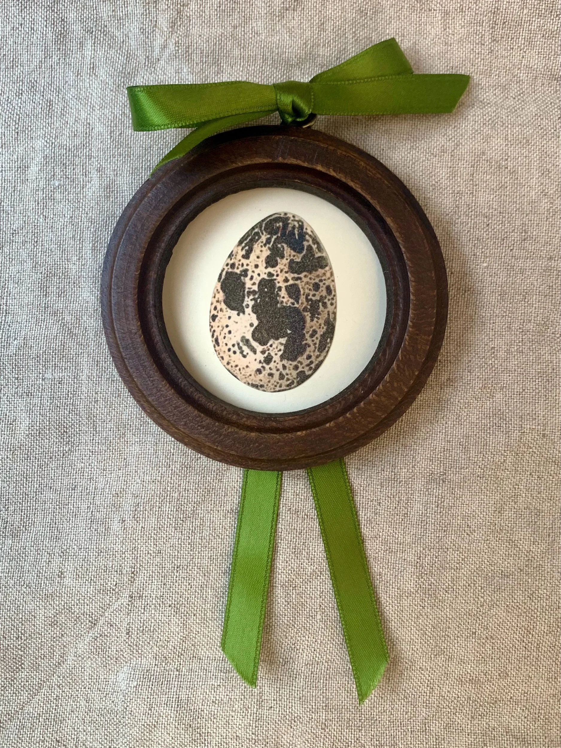speckled egg print in round frame.jpeg