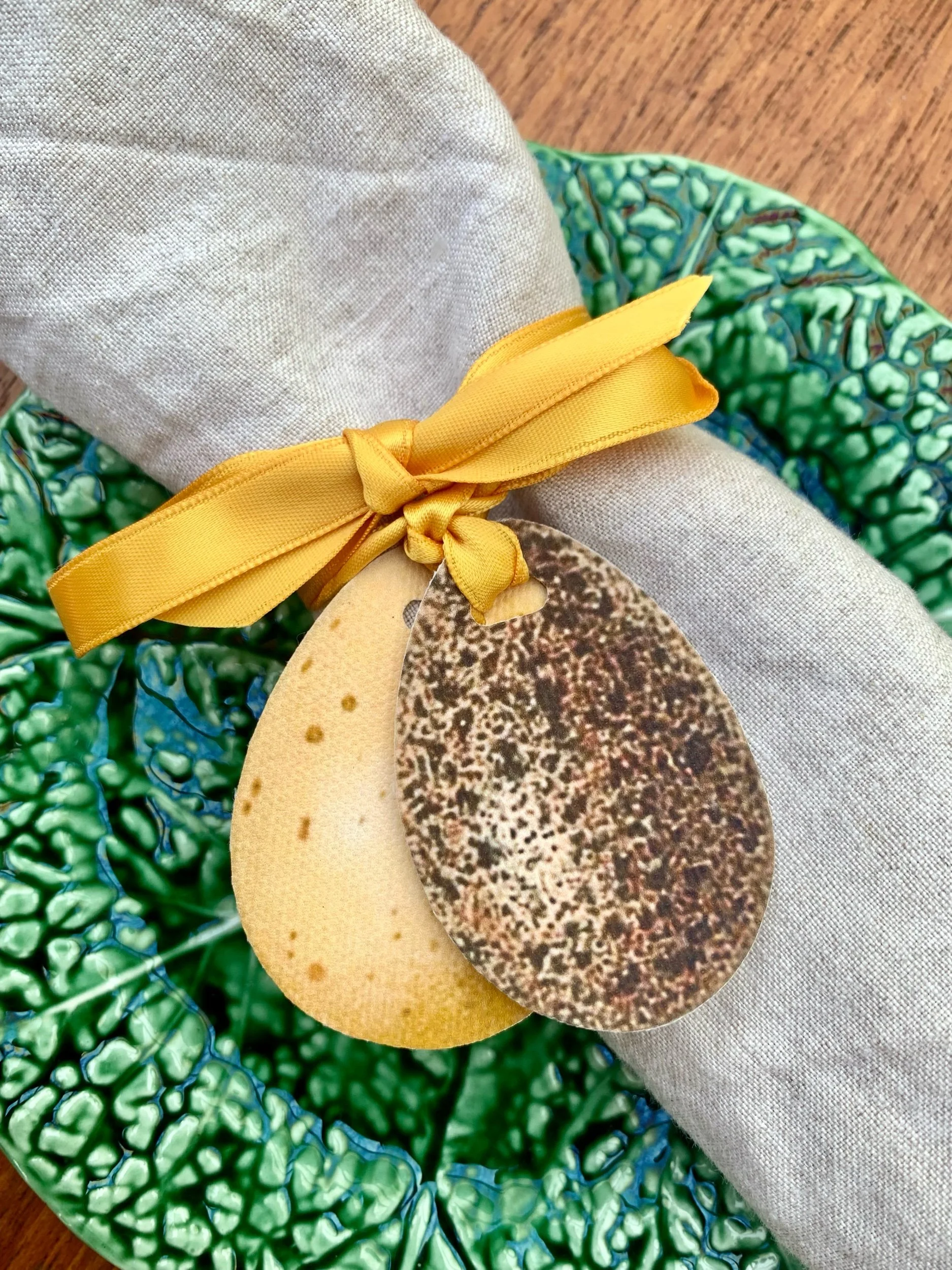 speckled egg napkin ties.jpeg