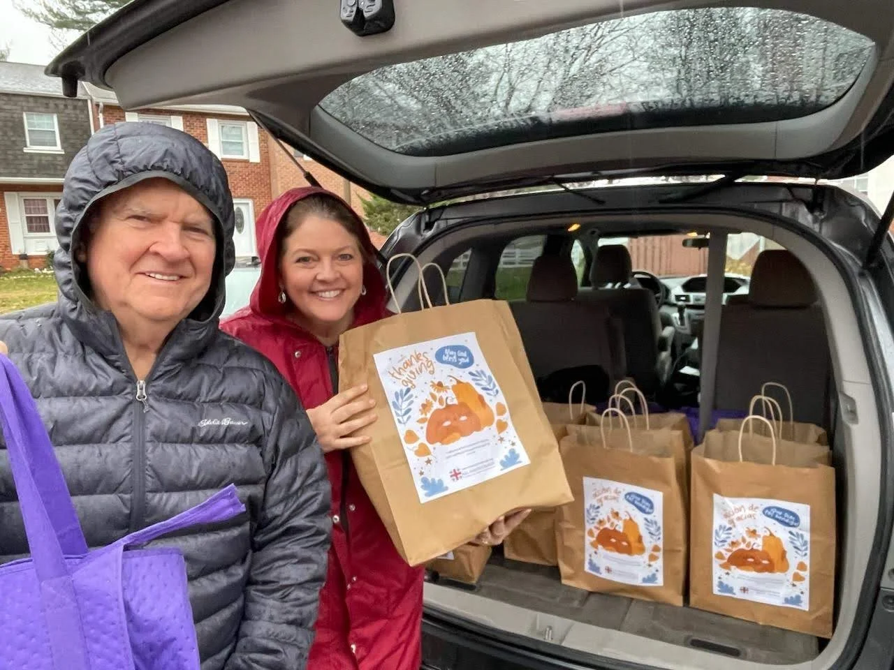 Thanksgiving Bags for Title 1 Schools