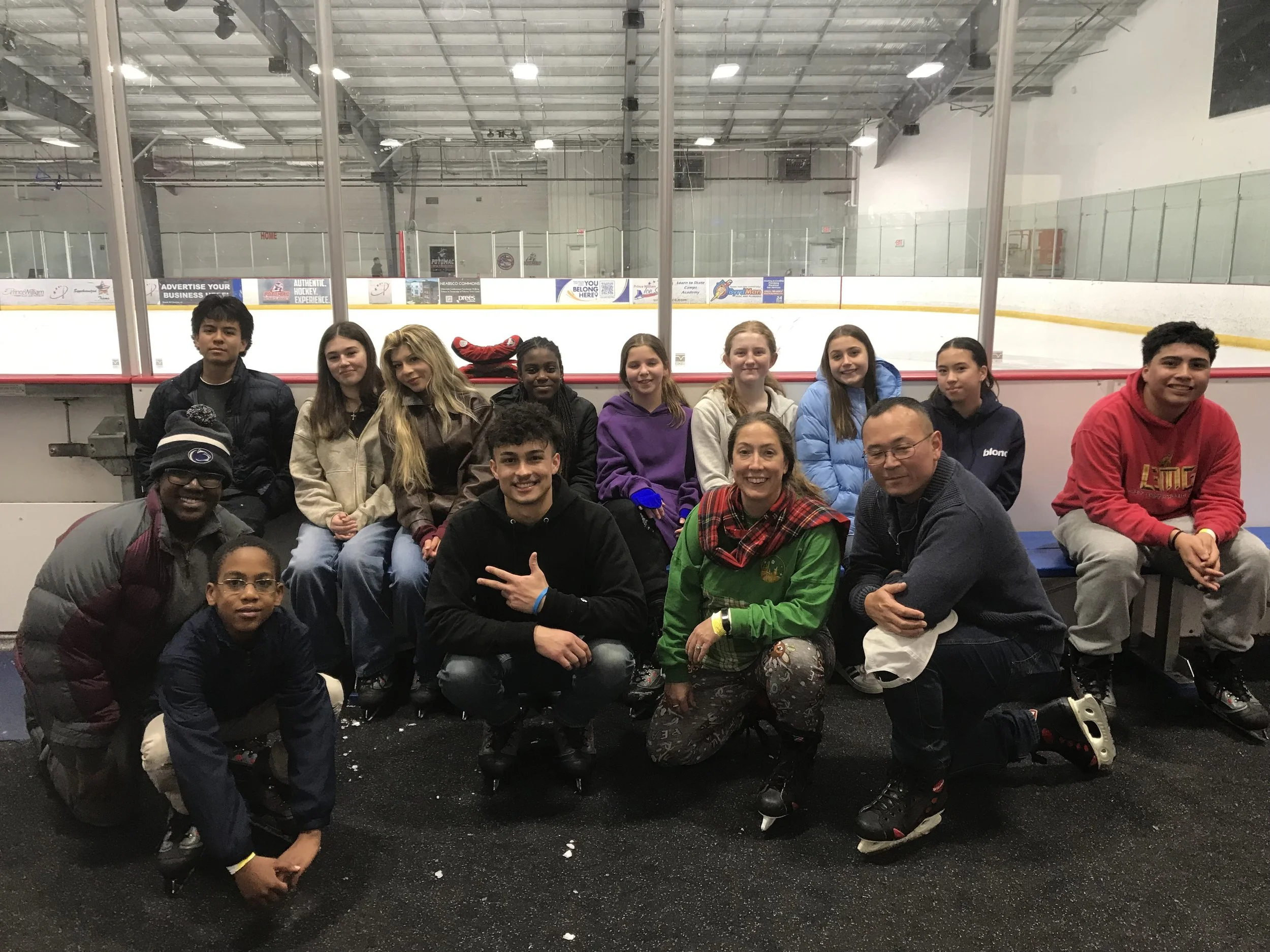 All Saints’ Youth Group Hits the Ice